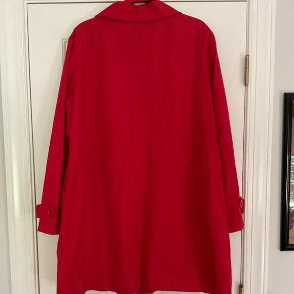 BFA Classics Trench Style Coat, Red, Size XL, NWOT - Picture 4 of 4